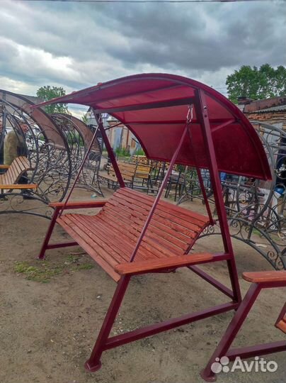 Качеля садовая лофт