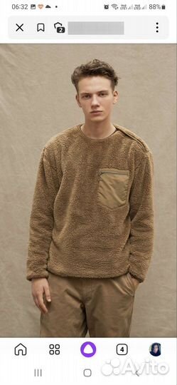 Свитшот тедди uniqlo