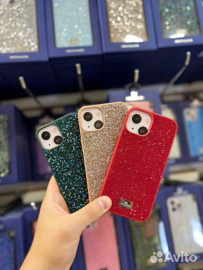 Чехол с камнями Swarovski для iPhone