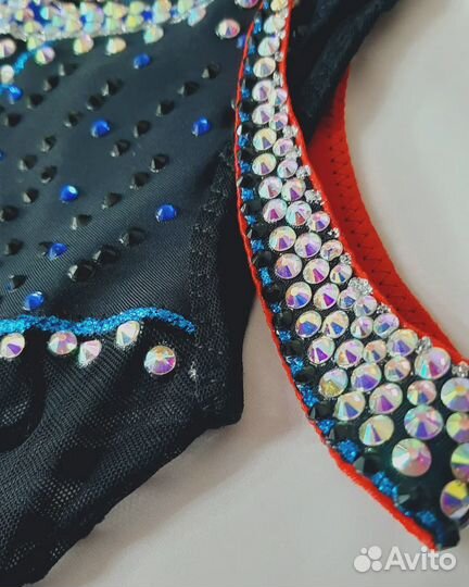 Купальник для художественной гимнастки 134 черный