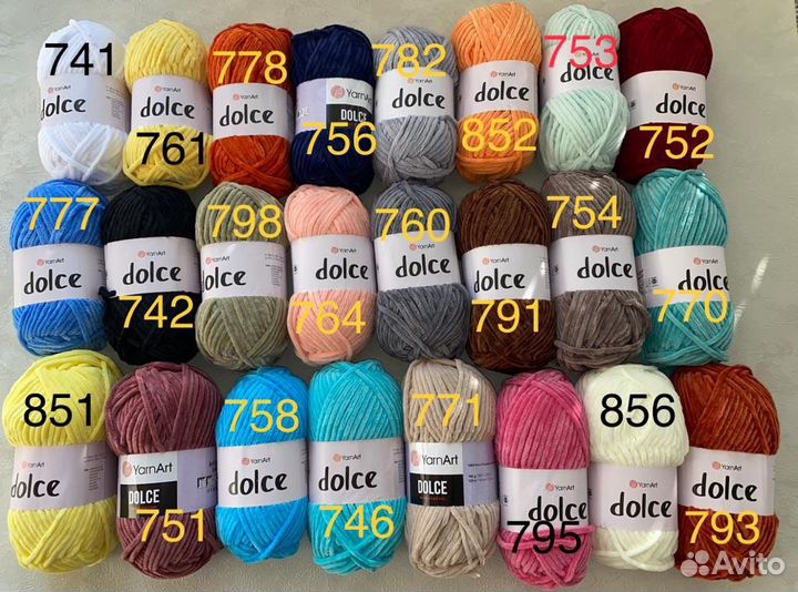 Пряжа Alize puffy, YarnArt Dolce, baby, Jeans