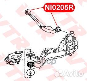 Сайлентблок поперечного рычага задней подвески