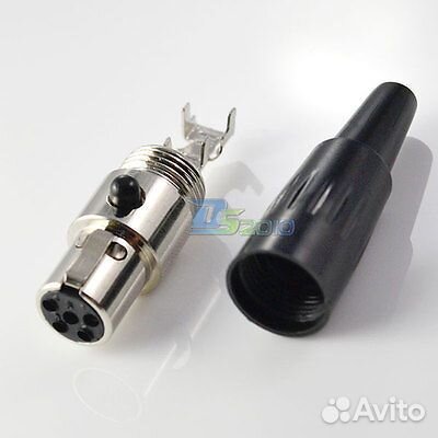 Mini XLR 3 4 5 Pin Shure Sennheiser Socket Plug
