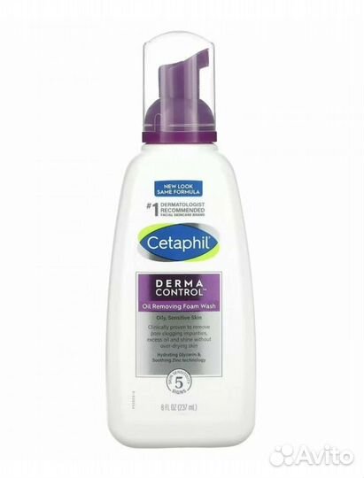 Cetaphil пенка для умывания derma control