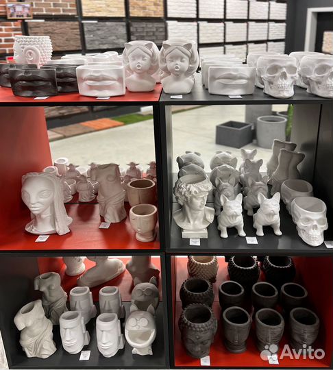 Гипсовое кашпо