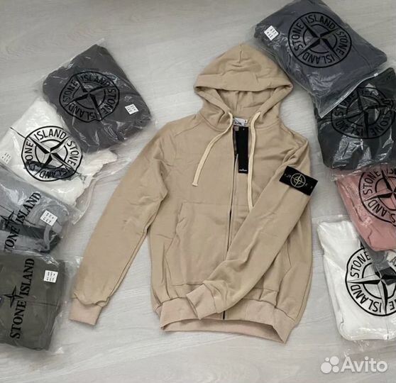 Зип худи stone island