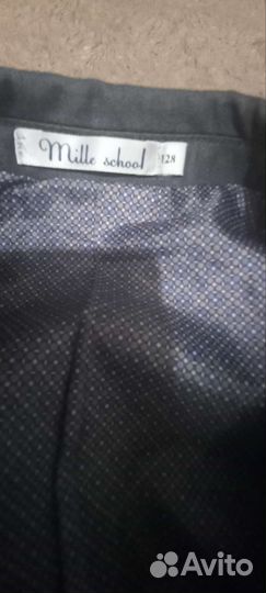 Школьный костюм для мальчика 128 серый