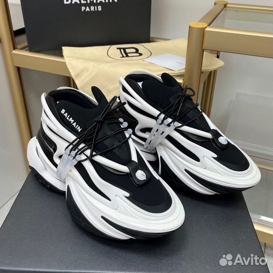 Кроссовки Balmain black/white