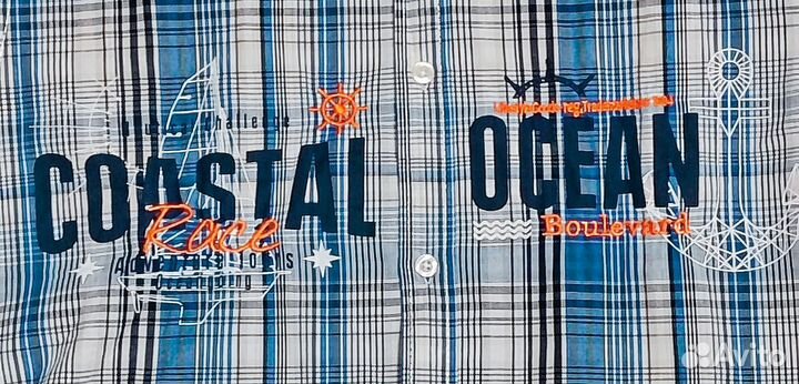 X-Mail XL рубашка с вышивкой и принтом Германия