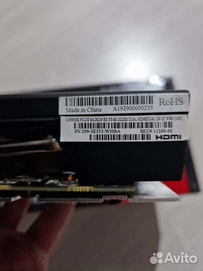 Видеокарта rx570 8gb sapphire