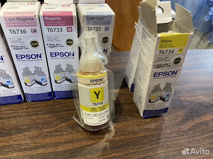 Чернила для принтера epson l800