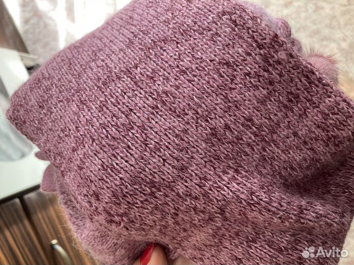 Берет, шарф, перчатки