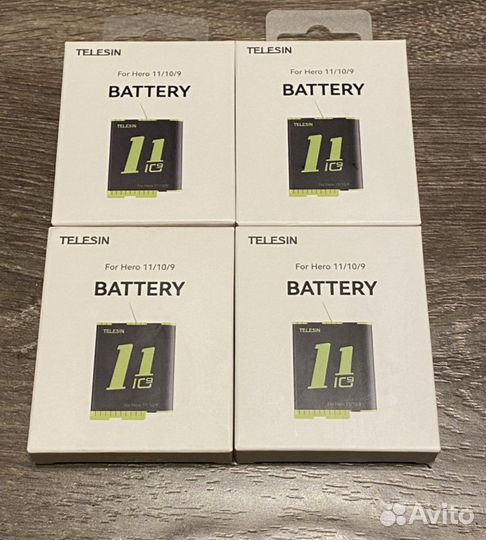 Gopro 11 10 9 Аккумуляторы telesin Новые