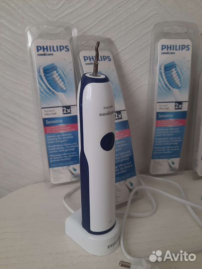 Philips sonicare Зубная щетка и насадки новые