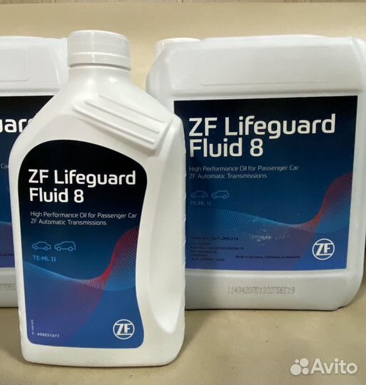 Масло ZF Lifеguаrd fluid 8 для АКПП 8нр 5л и 1л