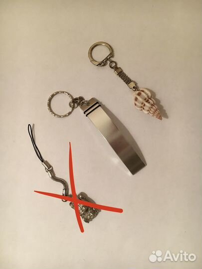 Брелок открывашка, брелок ракушка