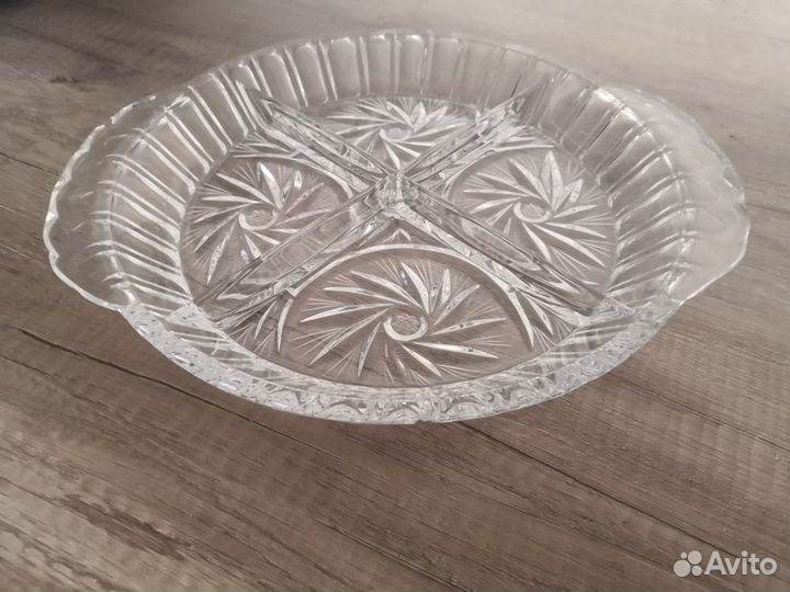 Менажница хрустальная