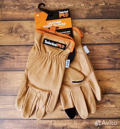 Timberland новые мужские кожаные перчатки оригинал