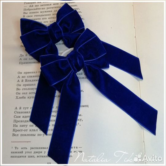 Бархатные бантики в школу