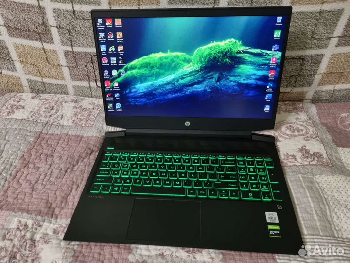 Ноутбук HP Gaming, GTX1660Ti, i5-10300H