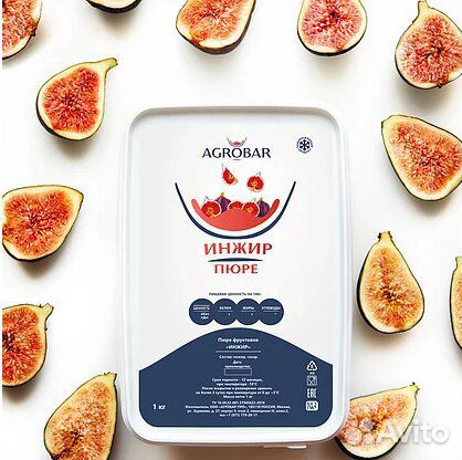 Замороженное пюре Инжир 1кг Агробар