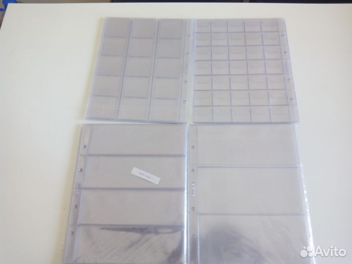 Листы для монет и бон,пивных крышек