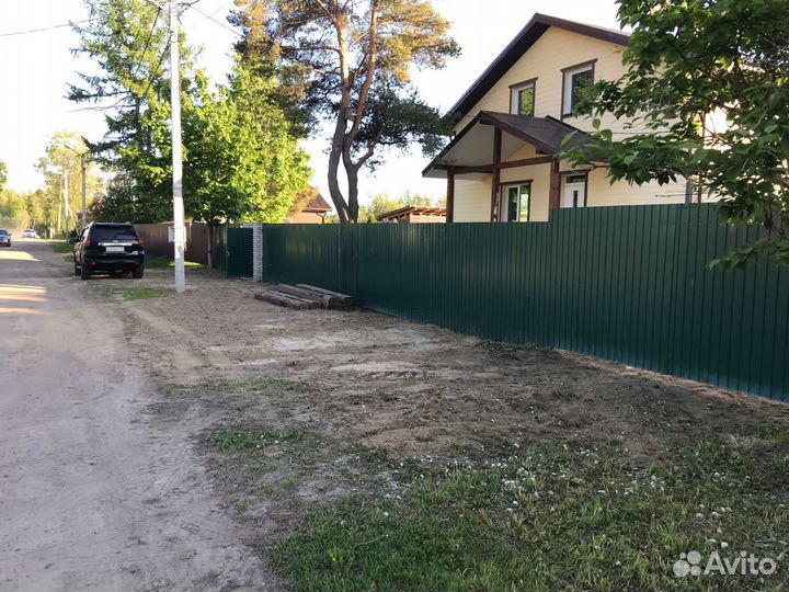 Монтаж забора из профлиста под ключ