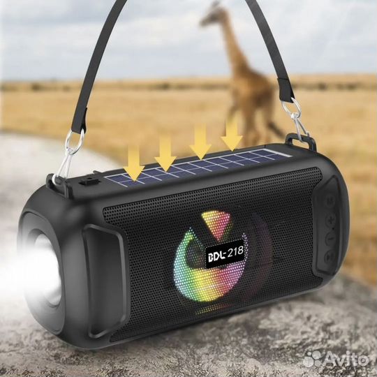 Портативная колонка bidellu BDL218 Solar PWR Light