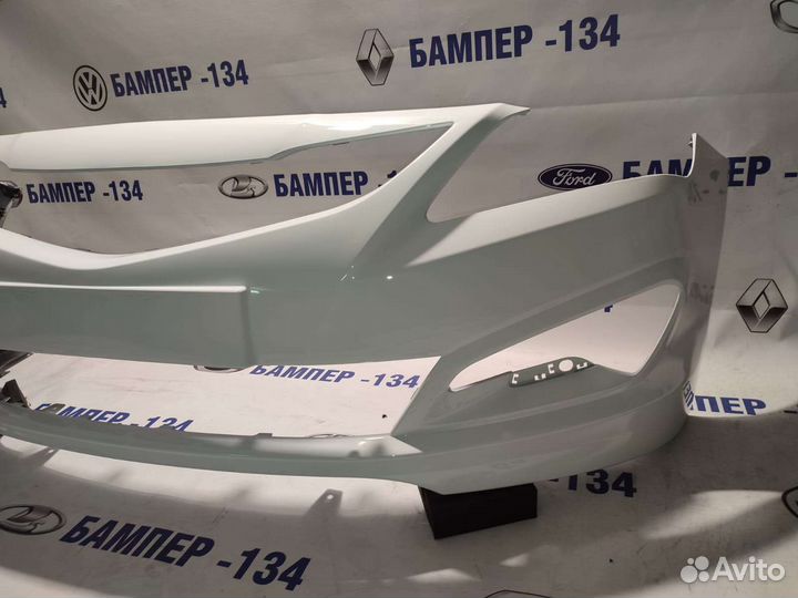 Бампер передний hyundai solaris 2014-2017 белый