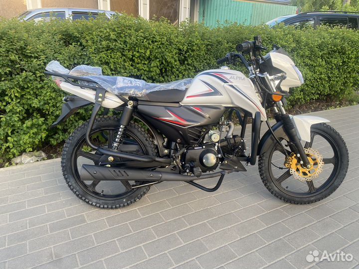 Новый мопед alpha RS 12 white edition Липецк