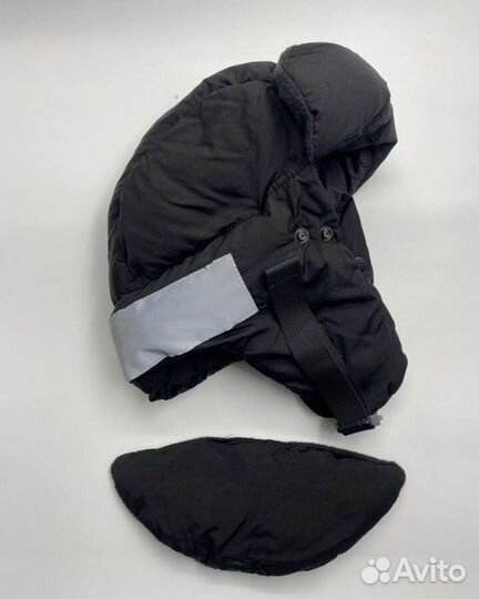 Шапка ушанка stone island