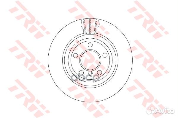 Диск тормозной DF6617S TRW