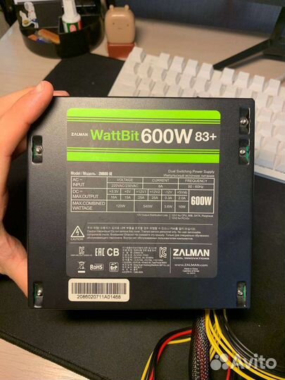 Блок питания 600w Zalman Wattbit 83+
