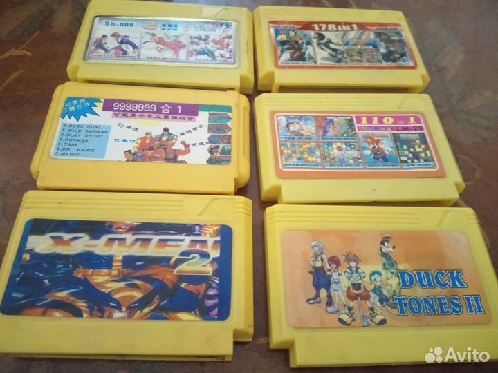 Катриджи для игровой приставки денди
