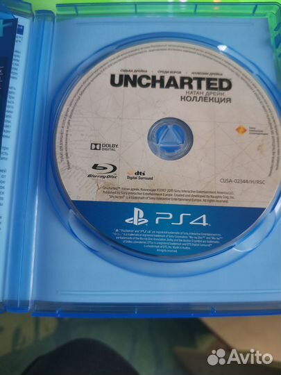 Uncharted коллекция ps4