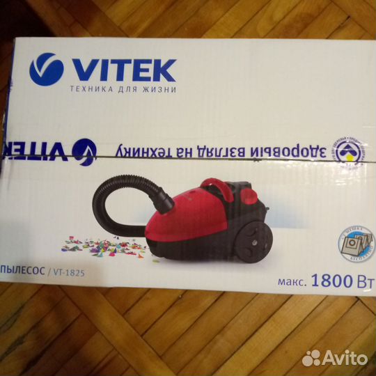 Пылесос новый проводной, vitek 1800вт, 1000вт