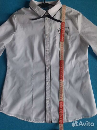 Белая рубашка для девочки