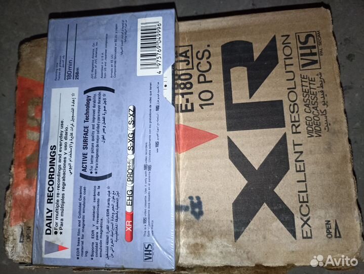 Видеокассеты vhs новые, E-180 (JA)