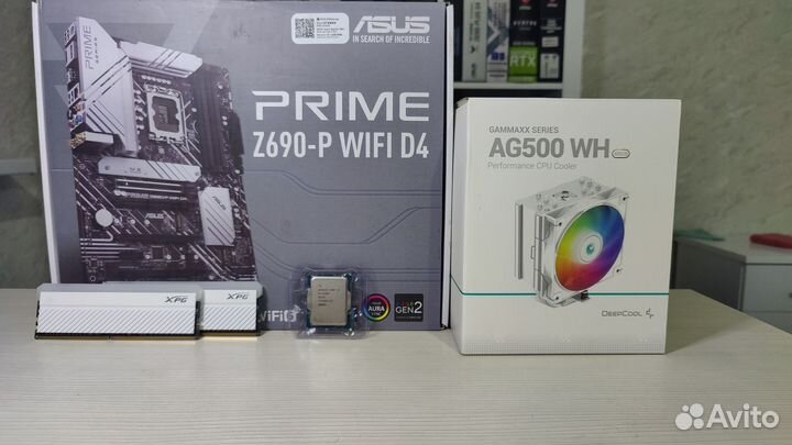 Комплект i5 12400f+z690+32gb ddr4+кулер