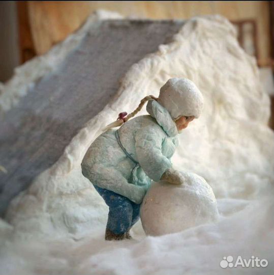 Ватная игрушка на ёлку