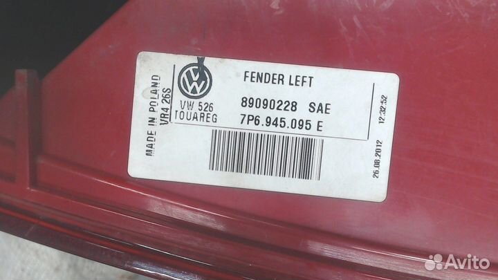 Фонарь (задний) Volkswagen Touareg, 2013