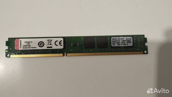 Оперативная память Kingston DDR3L 4GB