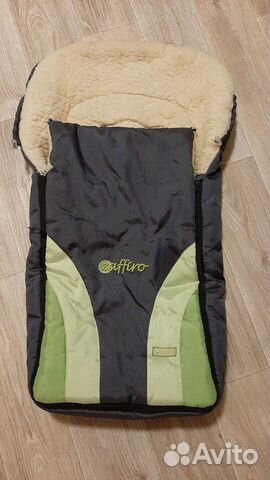 Меховой конверт из овчины в коляску