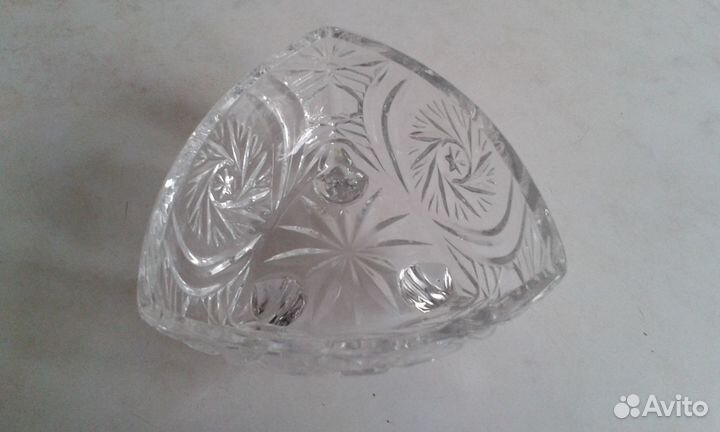 Хрустальный салатник СССР и посуда маки