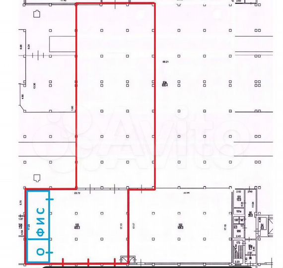 Склад первый этаж 1200кв.м. 2-й Хорошёвский пр., 7