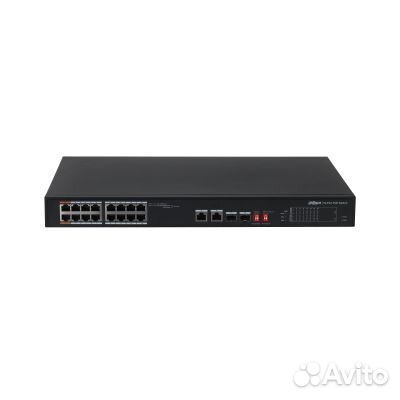 Коммутатор видеонаблюдения PoE 16-порт Dahua DH-PF