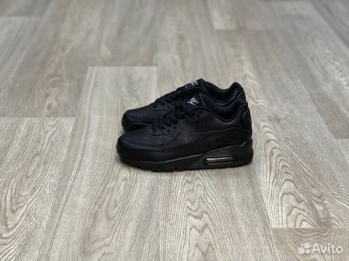 Кроссовки Nike Air Max 90 Leather Black (36-45)