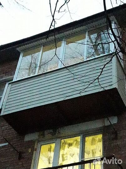 Пластиковый балкон с установкой