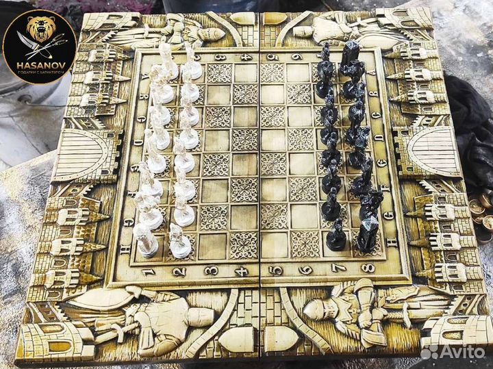 Шахматы резные ручной работы