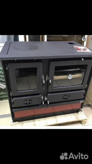 Печь камин с духовкой